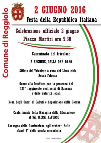 Festa Della Repubblica Italiana - Reggiolo