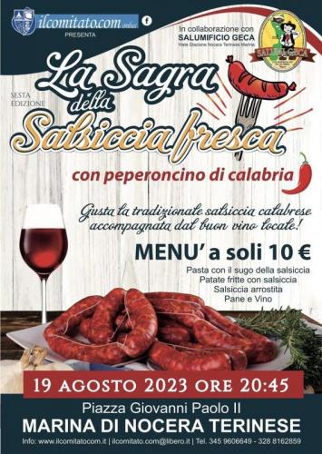 Sagra Della Salsiccia Fresca Calabrese A Nocera Terinese - Nocera Terinese