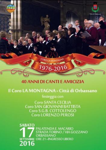 Concerto Coro La Montagna - Orbassano