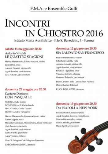 Incontri In Chiostro - Parma