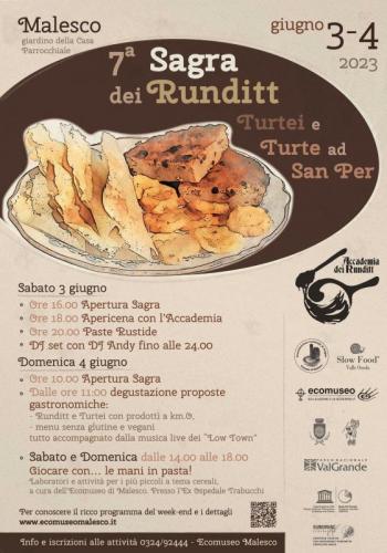 Sagra Runditt, Turtei E Turte Ad San Per - Malesco