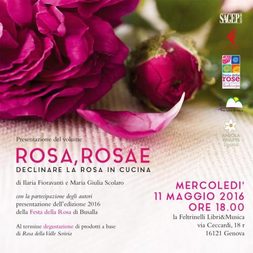 Rosa, Rosae: Declinare La Rosa In Cucina - Genova