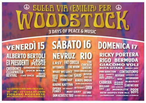 Sulla Via Emilia Per Woodstock - Fiorano Modenese
