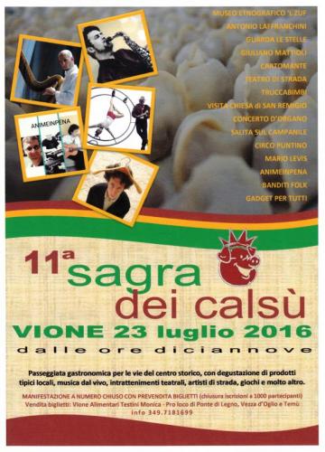 Sagra Dei Calsù - Vione