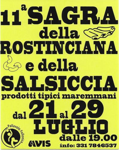 Sagra Della Rosticciana E Della Salsiccia - Scarlino