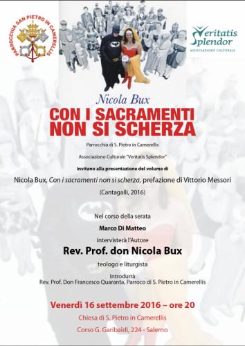 Con I Sacramenti Non Si Scherza - Salerno