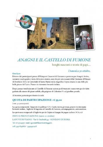 Anagni E Il Castello Di Fumone - Genzano Di Roma