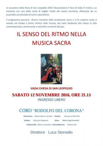 Il Senso Del Ritmo Nella Musica Sacra - Rosignano Marittimo