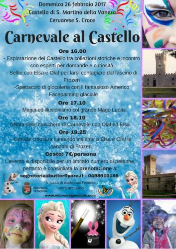 Carnevale Al Castello Con Gli Amici Di Frozen - Cervarese Santa Croce