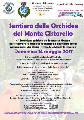 Sentiero Delle Orchidee Del Monte Cristorello - Sossano