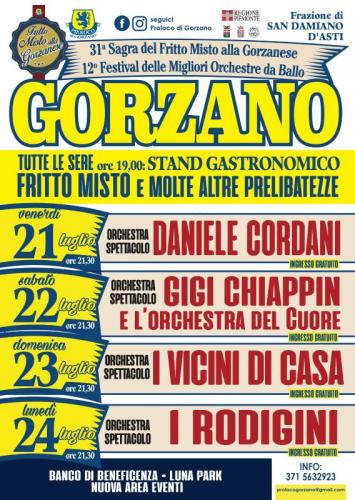 Sagra Fritto Misto E Festival Migliori Orchestre Da Ballo - San Damiano D'asti