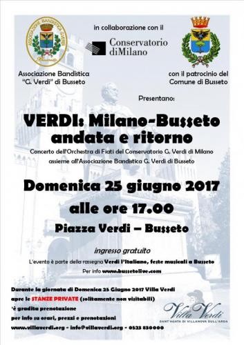 Verdi: Milano - Busseto Andata E Ritorno - Busseto