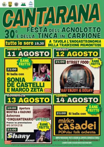 Sagra Dell'agnolotto E Della Tinca In Carpione A Cantarana - Cantarana