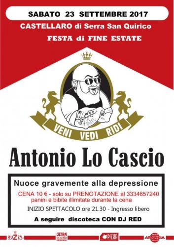 Antonio Lo Cascio Show A Castellaro Di Serra San Quirico - Serra San Quirico