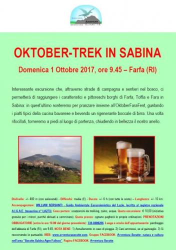 Oktober-trek In Sabina - Fara In Sabina