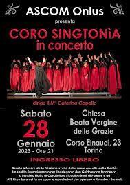 Concerto Di Solidarietà Con Il Coro Singtonìa - Torino