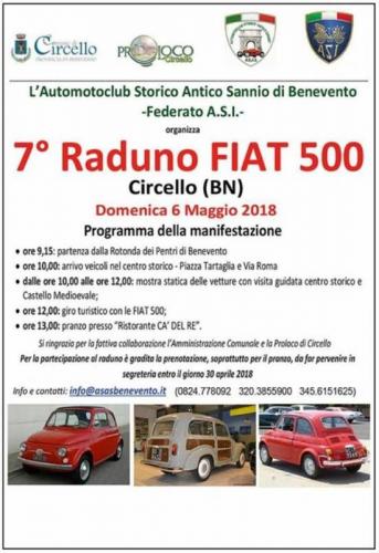 Raduno Fiat 500 Città Di Circello - Circello