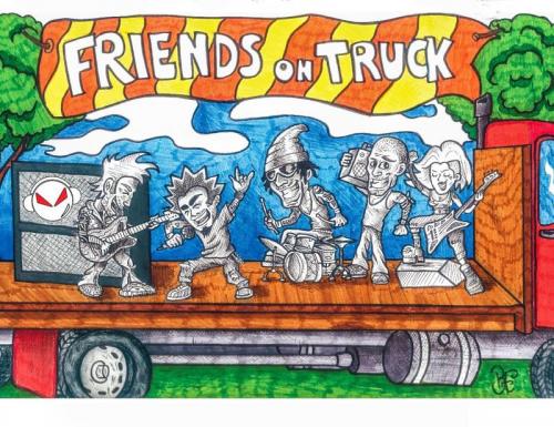 Friends On Truck - Torgiano