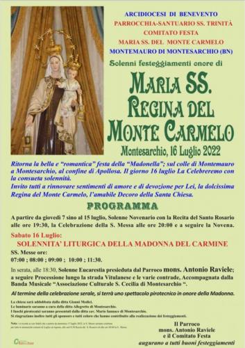 Festa Maria Ss.ma Del Monte Carmelo - Montesarchio