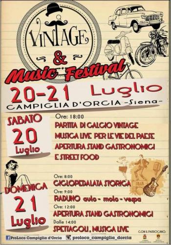 Vintage&music Festival A Campiglia D'orcia - Castiglione D'orcia