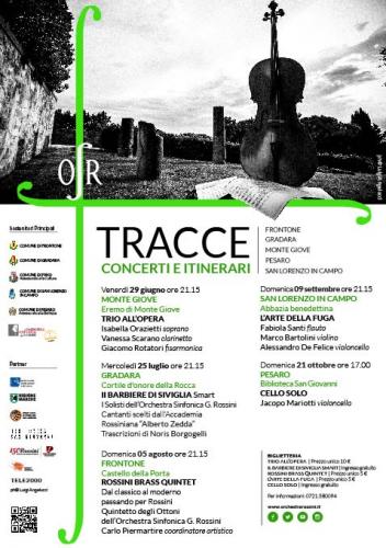 Stagione Concertistica Tracce, Concerti E Itinerari - Pesaro