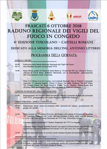 Raduno Regionale Dei Vigili Del Fuoco In Congedo A Frascati - Frascati
