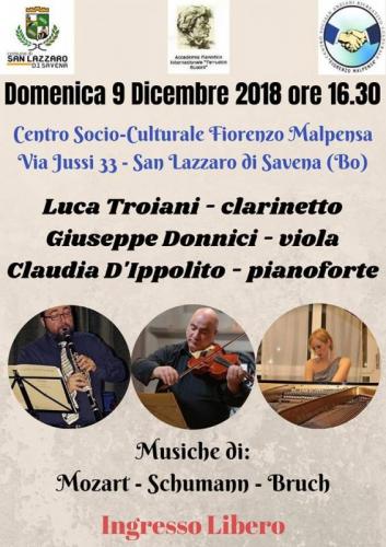 Clarinetto, Viola E Pianoforte In Concerto A San Lazzaro Di Savena - San Lazzaro Di Savena