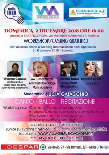 Workshop Con Audizioni A Molfetta - Molfetta