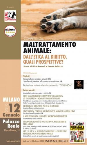 Maltrattamento Animale Conferenza A Milano - Milano