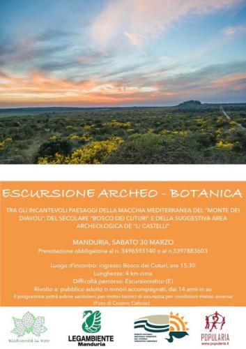 Escursione Archeo Botanico Paesaggistica A Manduria - Manduria