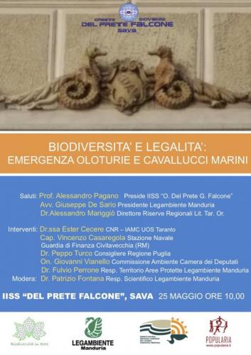 Biodiversità E Legalità: Emergenza Oloturie E Cavallucci Marini - Sava