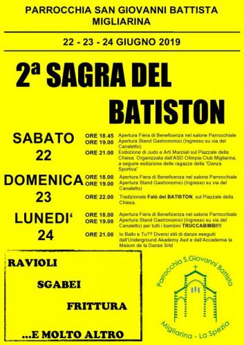  Sagra Del Batiston A  Migliarina - La Spezia