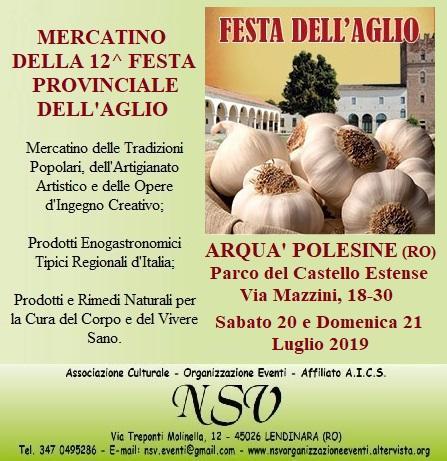 Mercatino Della Festa Provinciale Dell'aglio - Arquà Polesine