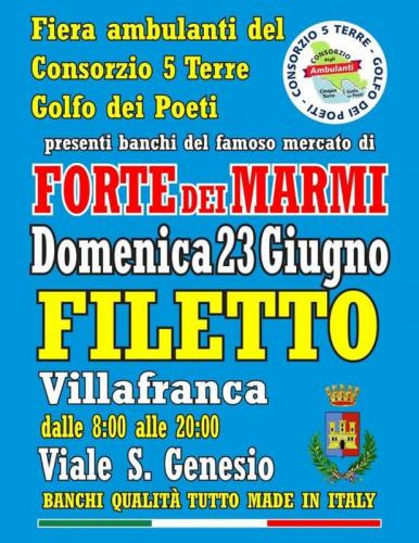 Il Mercato Di Forte Dei Marmi A Filetto Villafranca - Villafranca In Lunigiana