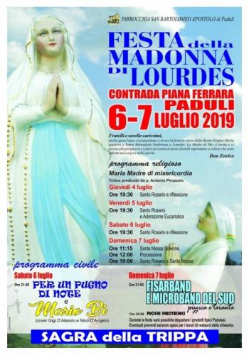 Festa Della Madonna Di Lourdes A Paduli - Paduli