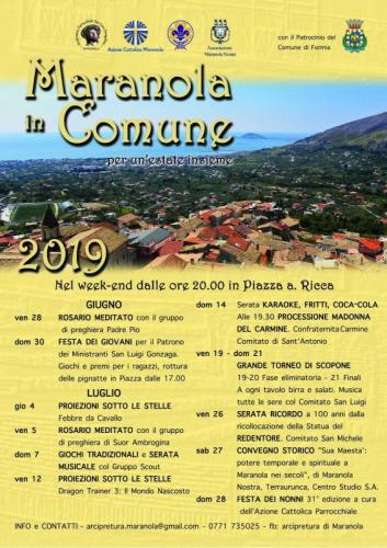 Maranola In Comune Per Un'estate Insieme - Formia