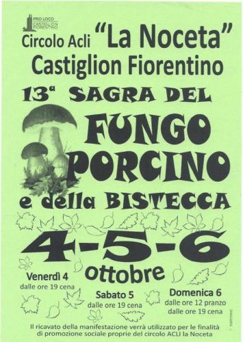 La Sagra Del Fungo Porcino E Della Bistecca A Castiglion Fiorentino - Castiglion Fiorentino