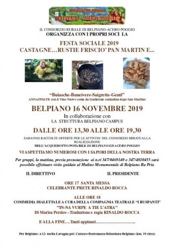 Castagnata A Belpiano - Borzonasca