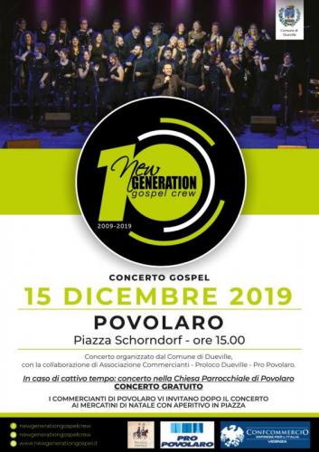 New Generation Gospel Crew In Concerto A Povolaro - Dueville