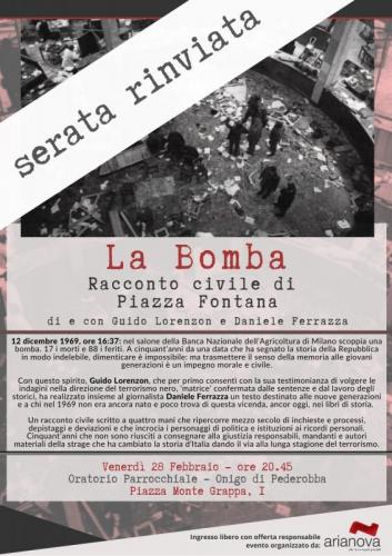 La Bomba - Racconto Civile Di Piazza Fontana - Pederobba