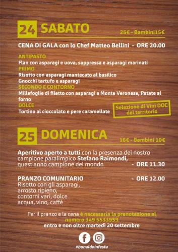 Festa Dell' Asparago Settembrino A Bonaldo Di Zimella - Zimella