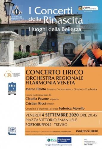 Concerto Lirico Orchestra Regionale Filarmonica Veneta - Portobuffolè