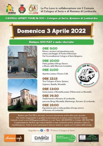 Castelli Aperti - Tour In 500 - Cologno Al Serio