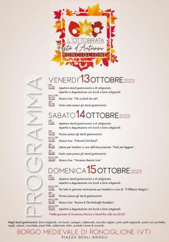 L'ottobrata - Festa D'autunno A Ronciglione - Ronciglione