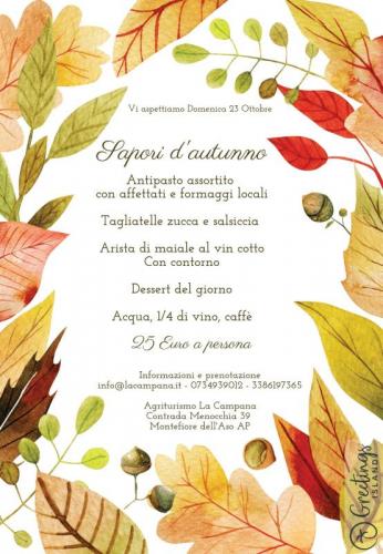 Sapori D'autunno - Montefiore Dell'aso