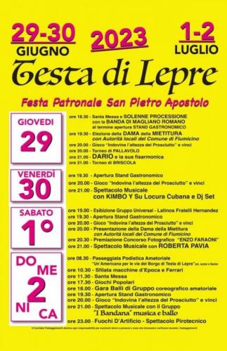 Festa Patronale San Pietro Apostolo A Testa Di Lepre - Fiumicino