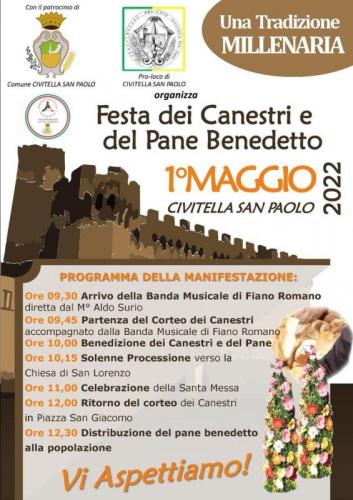 Festa Dei Canestri E Del Pane Benedetto - Civitella San Paolo
