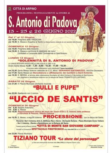 Festa Di Sant'antonio Di Padova - Arpino