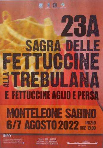 Sagra Delle Fettuccine Alla Trebulana - Monteleone Sabino
