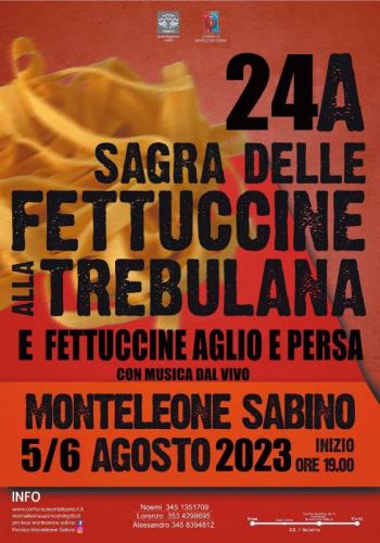 Sagra Delle Fettuccine Alla Trebulana - Monteleone Sabino